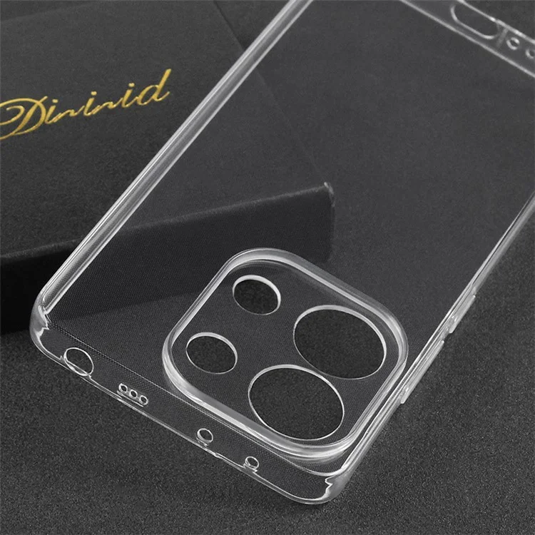 For Xiaomi Redmi Note 13 4G TPU Phone Case Precise Cutout Camera Protection Clear Cover-Cellmalls