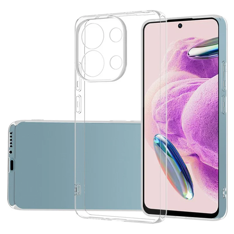 For Xiaomi Redmi Note 13 Pro 4G / Poco M6 Pro 4G TPU Case Clear Phone Cover Precise Cutout-Cellmalls