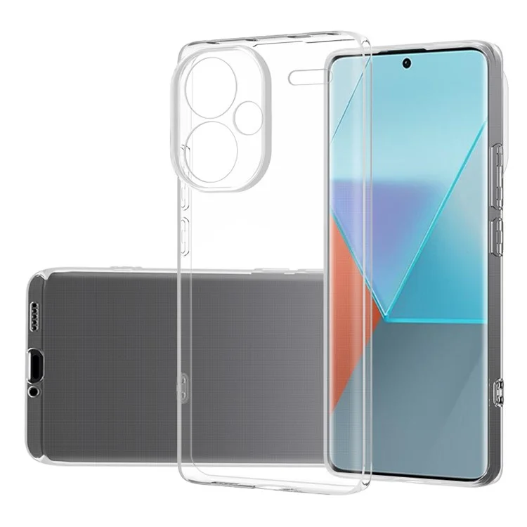 For Xiaomi Redmi Note 13 Pro+ 5G Precise Cutouts Ultra-Thin TPU Clear Phone Case Cell Phone Cover-Cellmalls