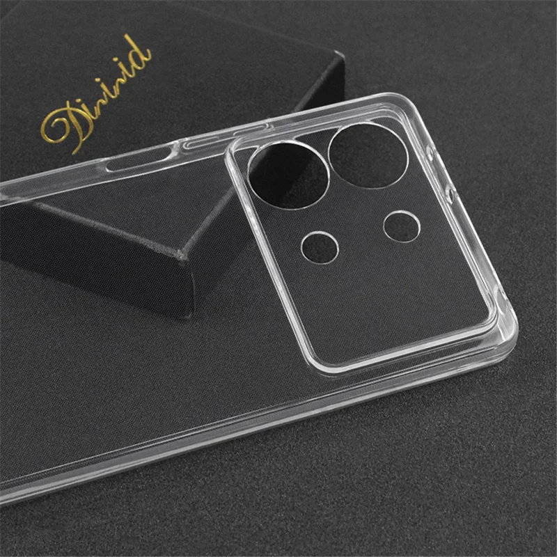 For Xiaomi Redmi Note 13R Pro 5G TPU Case Precise Lens Cutout HD Clear Phone Cover-Cellmalls