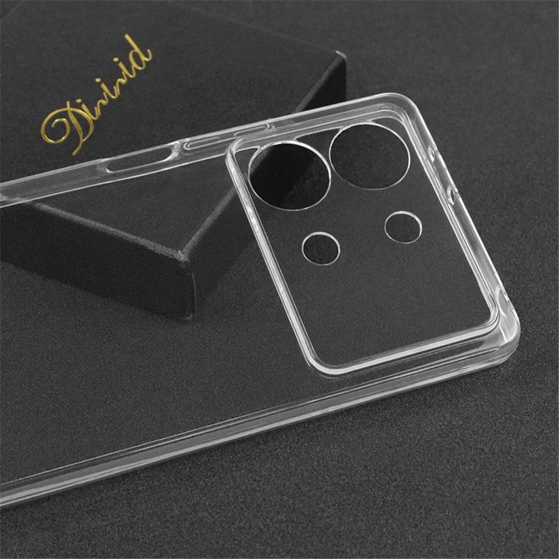 For Xiaomi Redmi Note 13R Pro 5G TPU Case Precise Lens Cutout HD Clear Phone Cover-Cellmalls