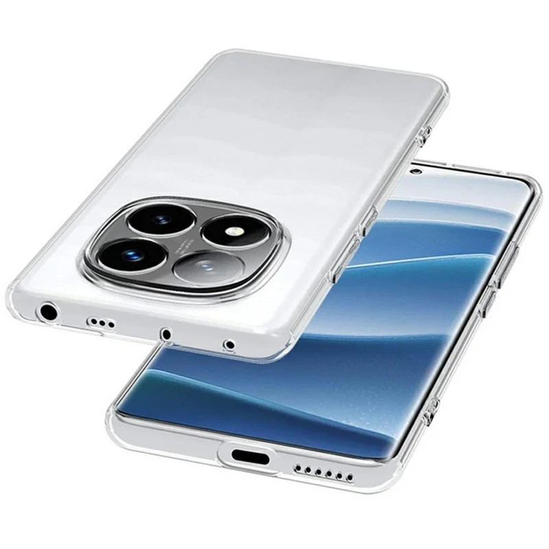 For Xiaomi Redmi Note 14 Pro 4G Clear Phone Case Ultra-Thin Flexible TPU Back Cover-Cellmalls