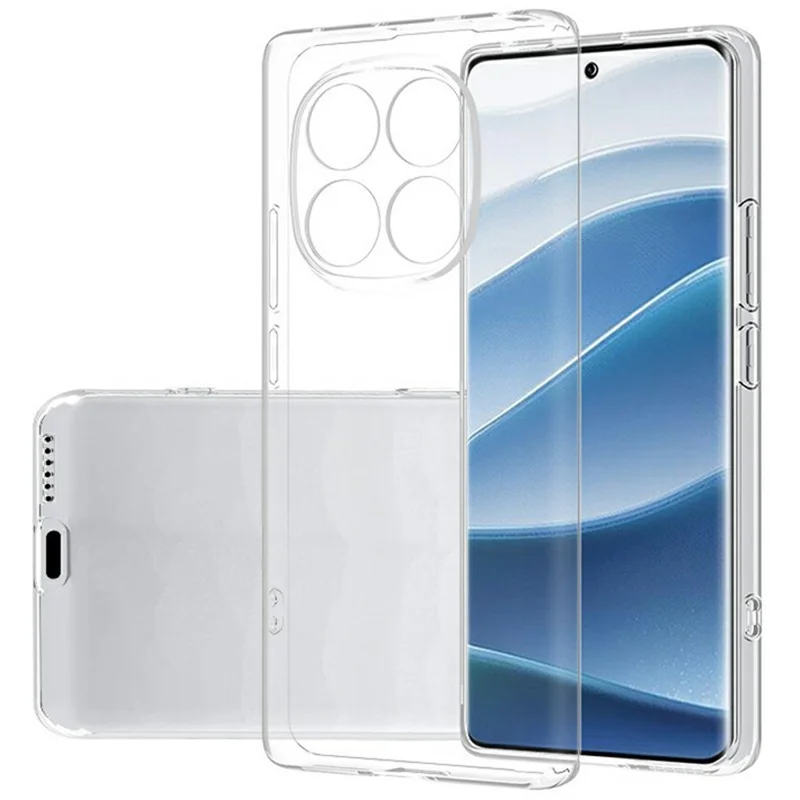 For Xiaomi Redmi Note 14 Pro 4G Clear Phone Case Ultra-Thin Flexible TPU Back Cover-Cellmalls