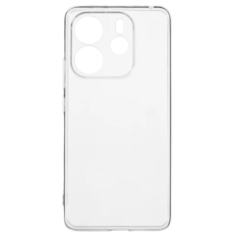 For Xiaomi Redmi Note 14 4G (163.25x76.55x8.16mm) Clear Phone Case Ultra-Thin Flexible TPU Back Cover-Cellmalls