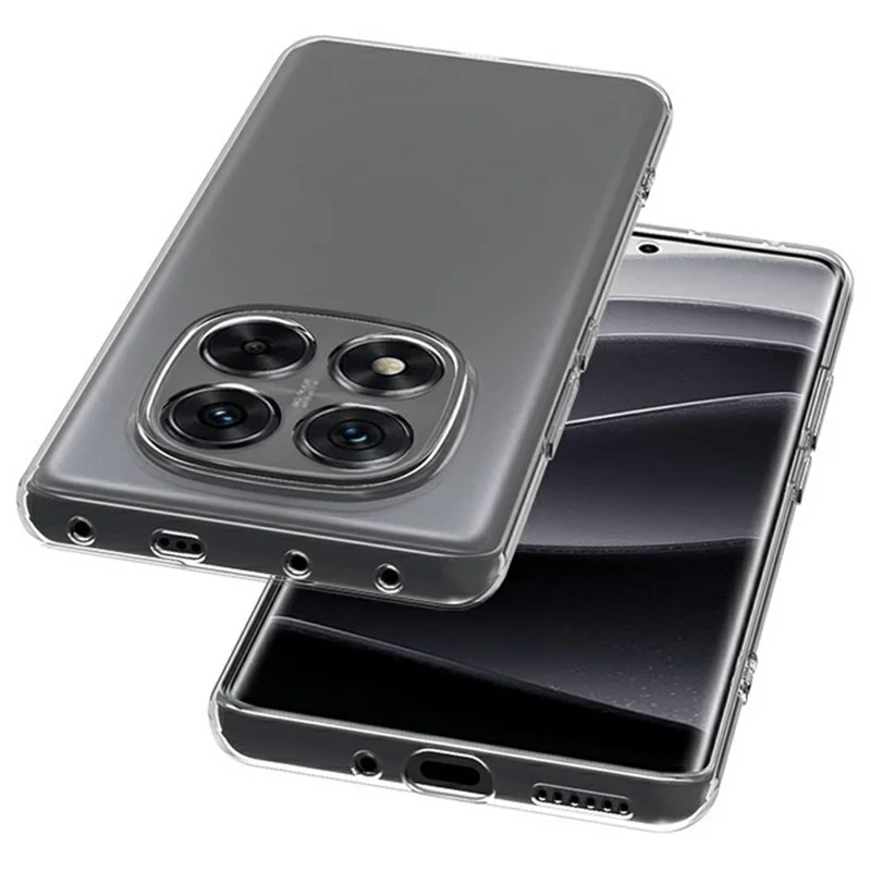 For Xiaomi Redmi Note 14 Pro 5G / Poco X7 5G Case Ultra-Thin Flexible TPU Clear Phone Cover-Cellmalls