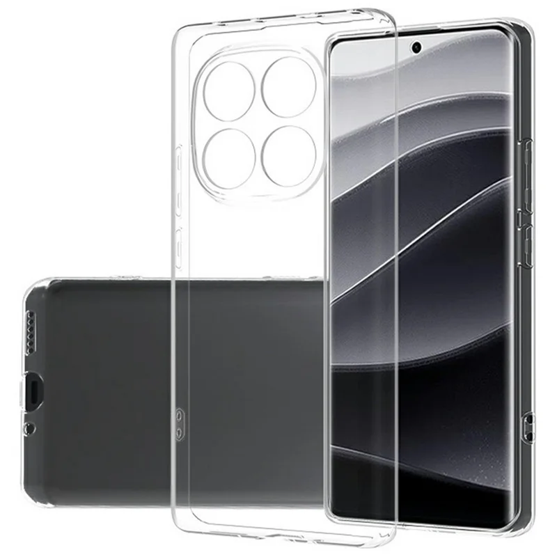 For Xiaomi Redmi Note 14 Pro 5G / Poco X7 5G Case Ultra-Thin Flexible TPU Clear Phone Cover-Cellmalls