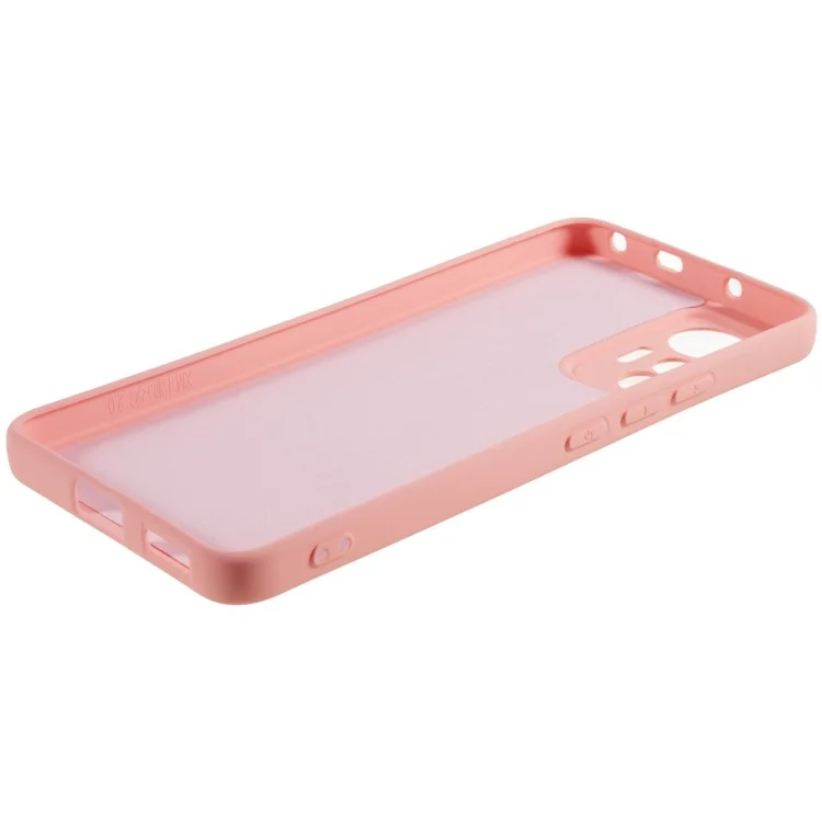 For Xiaomi 12 Lite 5G Arc Edge TPU Back Case 2.0mm Thick Liquid Silicone Texture Protective Cover - Pink-Cellmalls