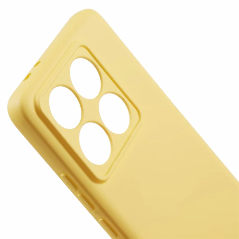 For Xiaomi 14T Pro Case Arc Edge 2.0mm TPU Protective Phone Cover - Yellow-Cellmalls