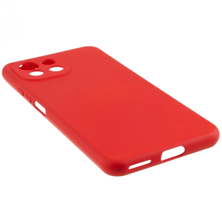For Xiaomi Mi 11 Lite 4G / 5G / 11 Lite 5G NE 2.0mm Thick TPU Phone Case Liquid Silicone Texture Drop Protective Cover - Red-Cellmalls