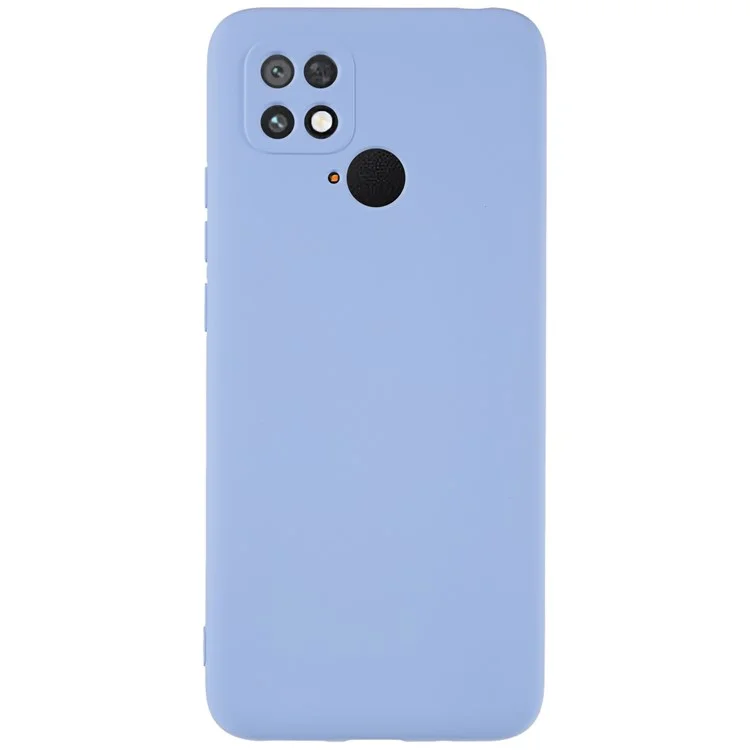 For Xiaomi Poco C40 4G Liquid Silicone Texture Phone Case 2.0mm Thick TPU Arc Edge Shock Absorption Cover - Black-Cellmalls