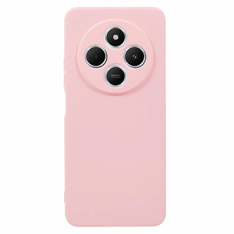 For Xiaomi Poco C75 4G / Redmi 14R 5G / 14C 4G Case Arc Edge 2.0mm TPU Protective Phone Cover - Pink-Cellmalls