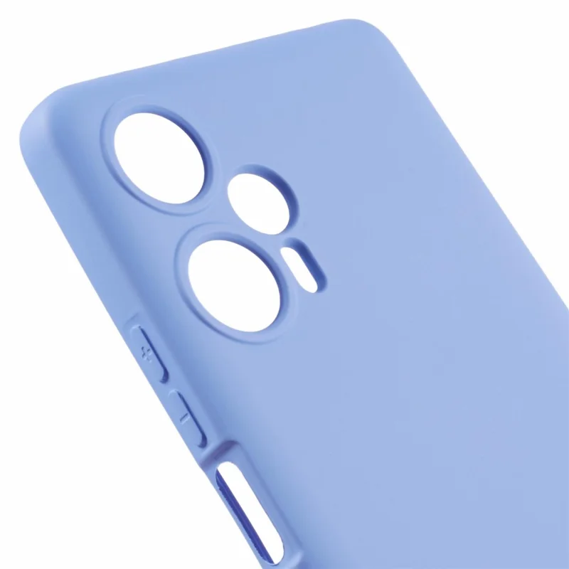 For Xiaomi Poco F5 5G / Redmi Note 12 Turbo Case 2.0mm TPU Phone Cover Fiber Lining - Purple-Cellmalls