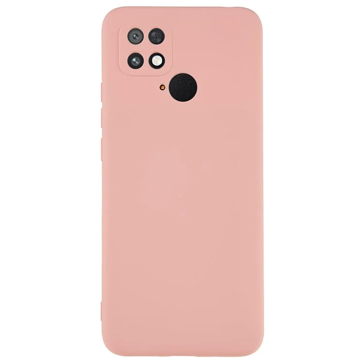 For Xiaomi Poco C40 4G Liquid Silicone Texture Phone Case 2.0mm Thick TPU Arc Edge Shock Absorption Cover - Black-Cellmalls