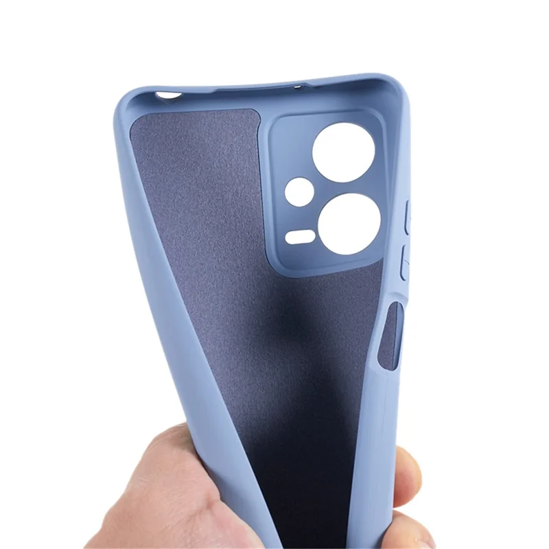 For Xiaomi Poco X5 5G / Redmi Note 12 5G (India) Cell Phone Case TPU 2.0mm Thick Arc Edge Phone Cover - Grey-Cellmalls