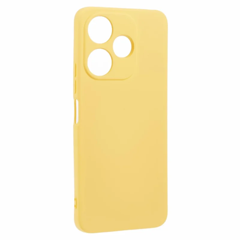 For Xiaomi Redmi 13 5G  /  13 4G Case Arc Edge 2.0mm TPU Protective Phone Cover - Yellow-Cellmalls