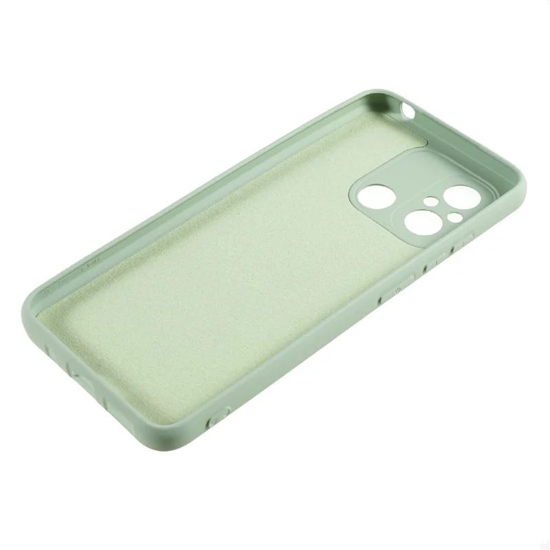 Cell Phone Case for Xiaomi Redmi 12C 4G Liquid Silicone TPU 2.0mm Thick Arc Edge Phone Cover - Green-Cellmalls