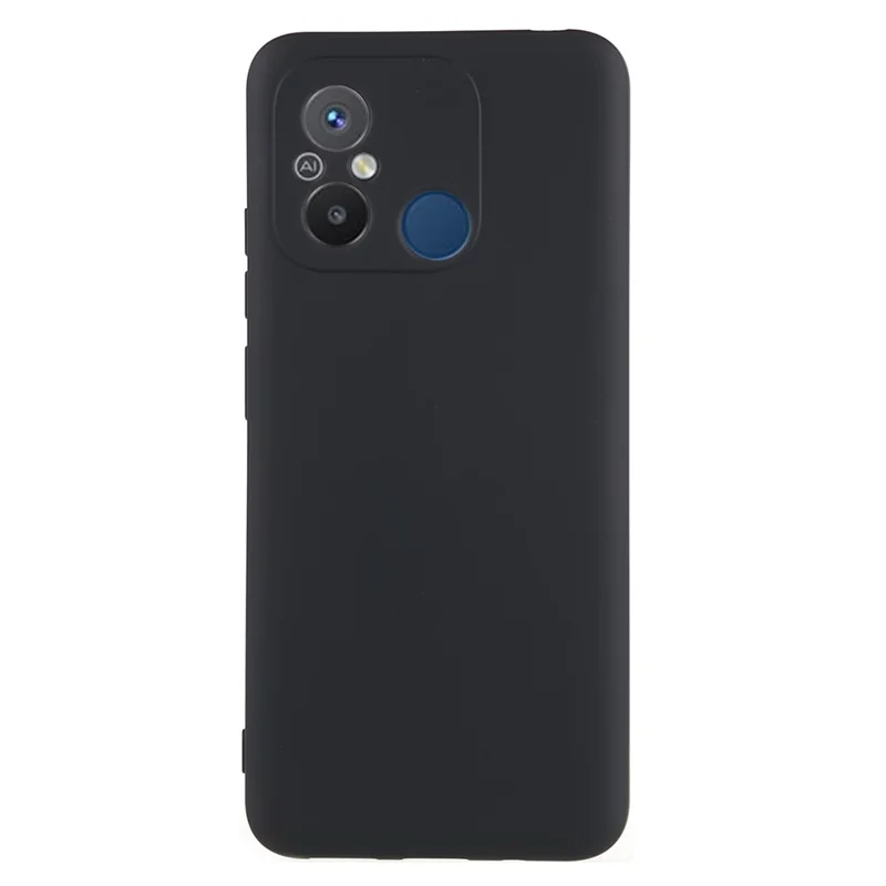 Cell Phone Case for Xiaomi Redmi 12C 4G Liquid Silicone TPU 2.0mm Thick Arc Edge Phone Cover - Green-Cellmalls