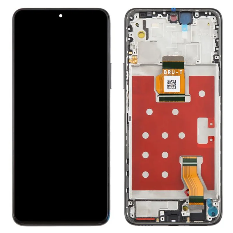 For Honor X60 5G Grade C LCD Screen and Digitizer Assembly + Frame (Without Logo) - Black-Cellmalls