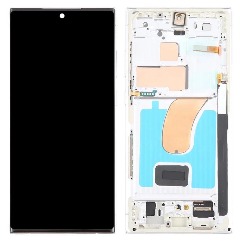 For Samsung Galaxy S23 Ultra S918 Grade C LCD Screen and Digitizer Assembly + Frame Part (TFT) (Without Logo) - Black-Cellmalls