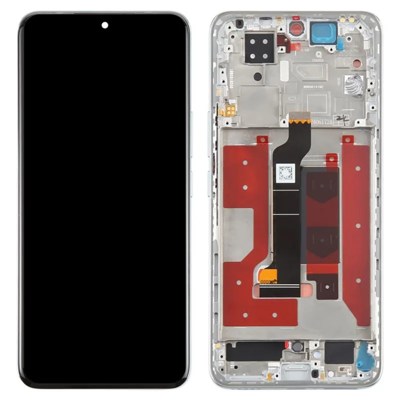 For Honor 200 5G ELI-AN00, ELI-NX9 OEM Grade S OLED Screen and Digitizer Assembly + Frame (Without Logo) - Black-Cellmalls