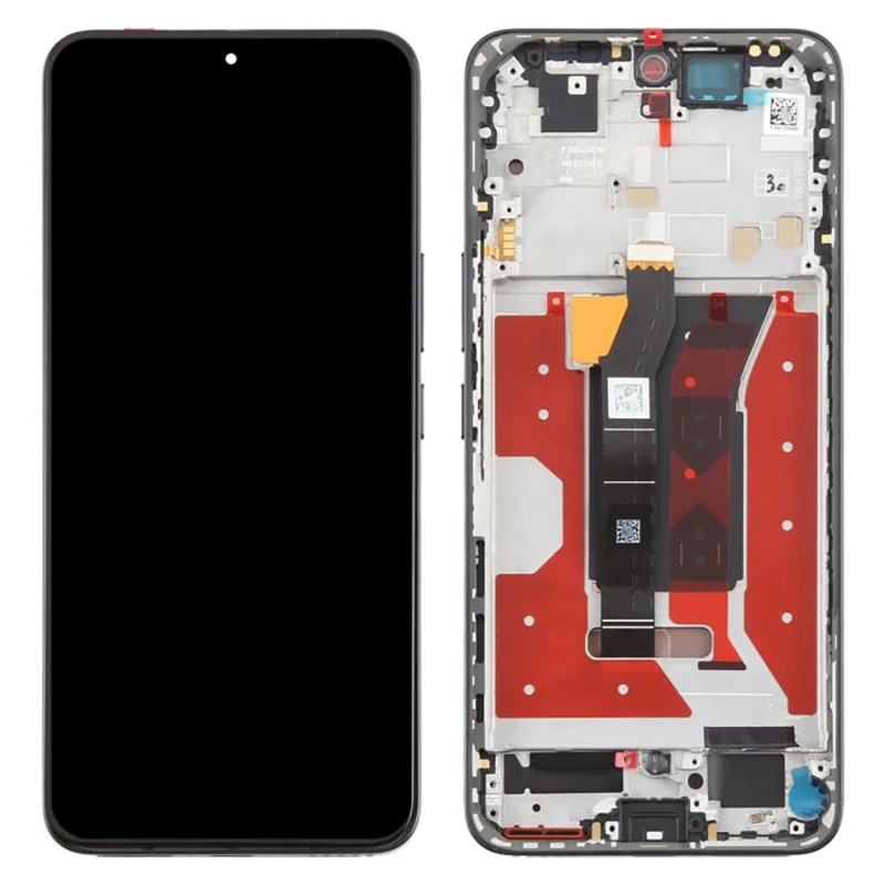 For Honor 300 AMM-AN00 OEM Grade S OLED Screen and Digitizer Assembly + Frame (Without Logo) - Black-Cellmalls