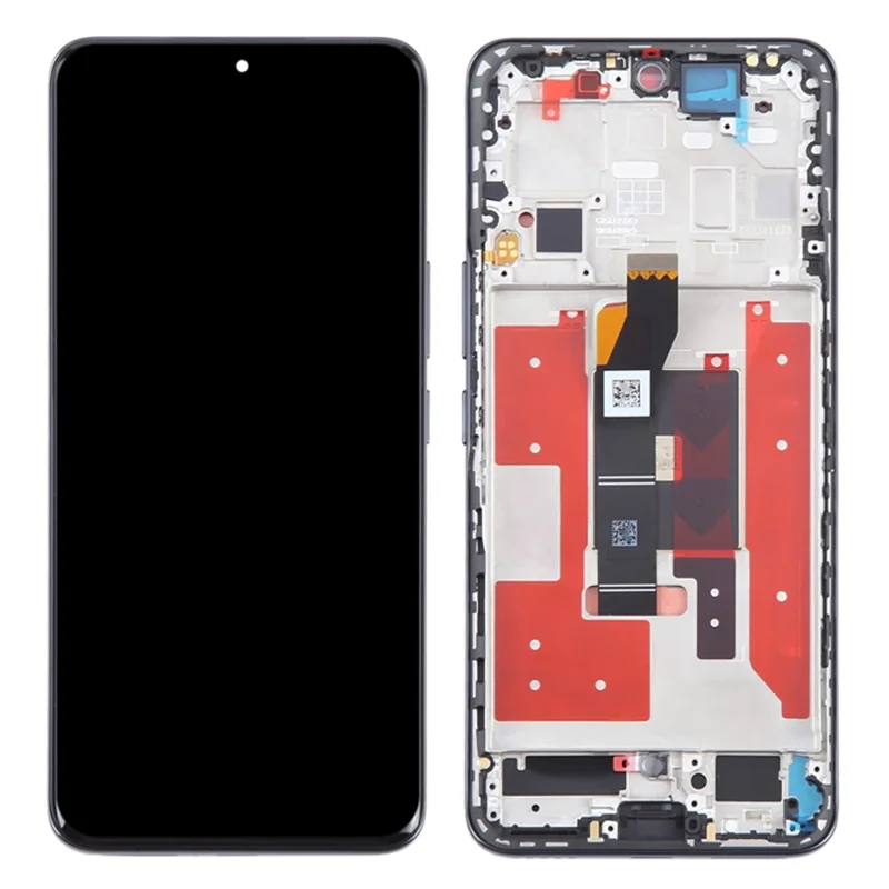 For Honor 100 5G MAA-AN00 OEM Grade S OLED Screen and Digitizer Assembly + Frame (Without Logo) - Black-Cellmalls