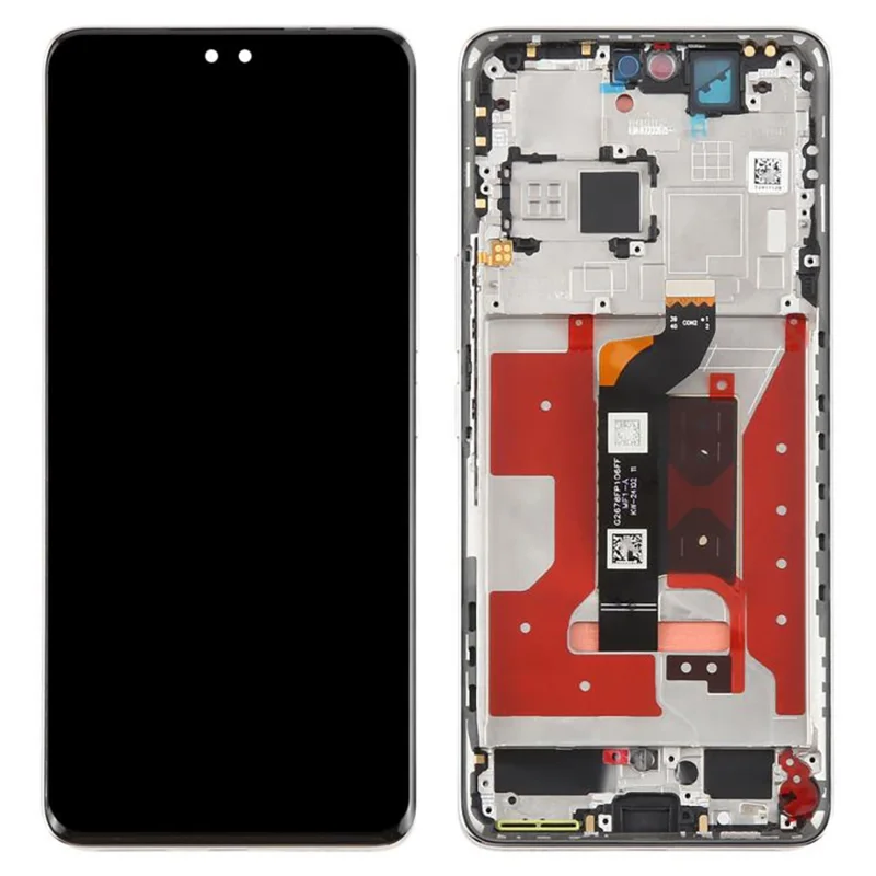 For Honor 300 Pro AMP-AN00 OEM Grade S OLED Screen and Digitizer Assembly + Frame (Without Logo) - Black-Cellmalls