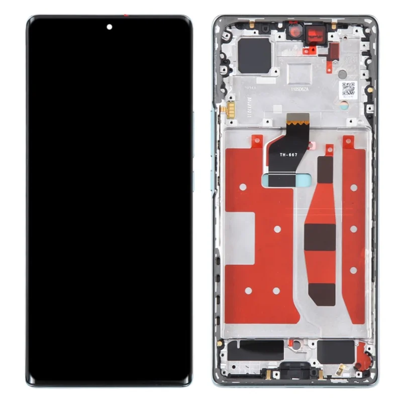 For Honor 60 LSA-AN00 OEM Grade S OLED Screen and Digitizer Assembly + Frame (Without Logo) - Green-Cellmalls