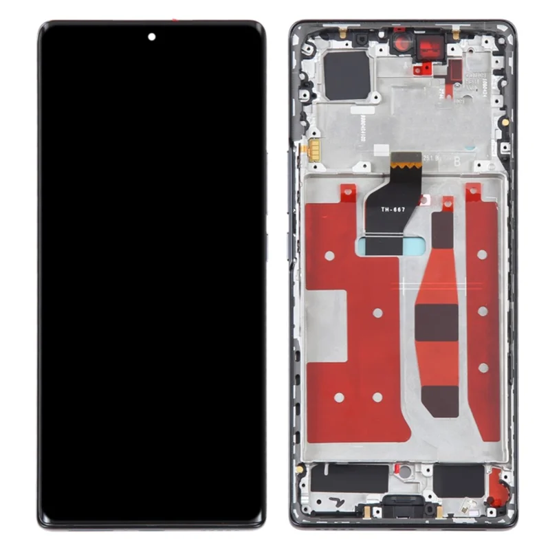 For Honor 60 LSA-AN00 OEM Grade S OLED Screen and Digitizer Assembly + Frame (Without Logo) - Green-Cellmalls