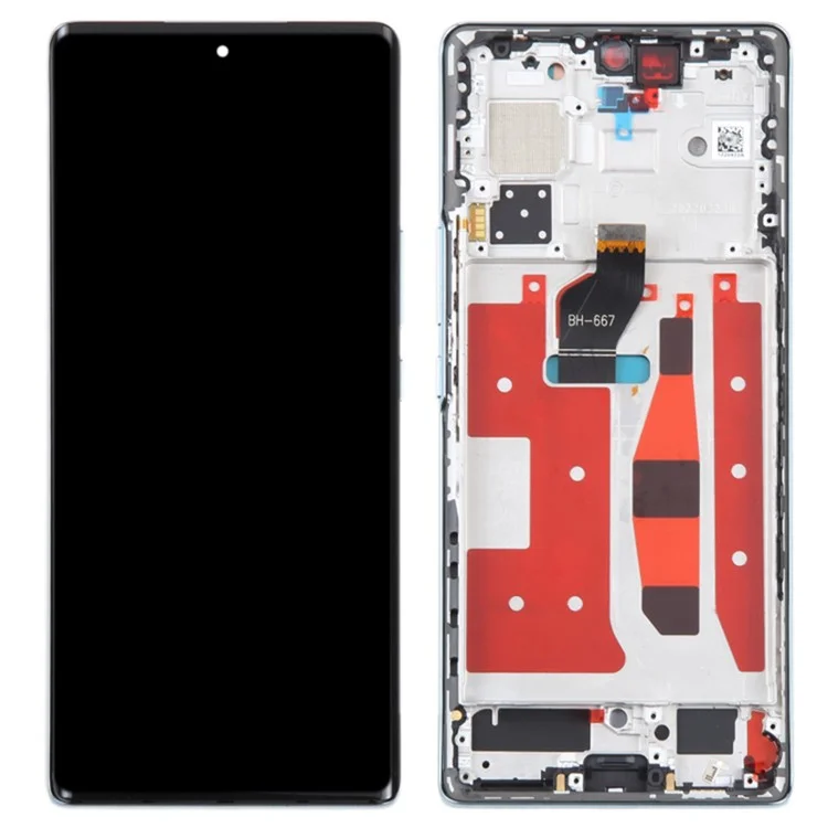 For Honor 70 5G FNE-AN00 FNE-NX9 OEM Grade S OLED Screen and Digitizer Assembly + Frame Repair Part (without Logo) - Black-Cellmalls