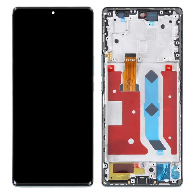 For Honor 60 SE GIA-AN00 OEM Grade S OLED Screen and Digitizer Assembly + Frame (Without Logo) - Black-Cellmalls