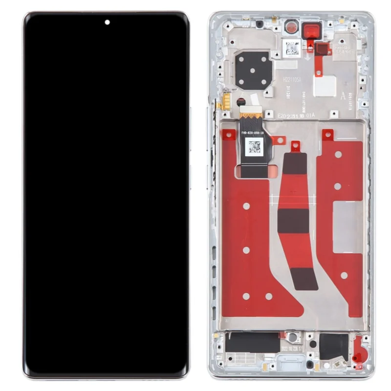 For Honor 80 5G ANN-AN00 OEM Grade S OLED Screen and Digitizer Assembly + Frame (Without Logo) - Black-Cellmalls