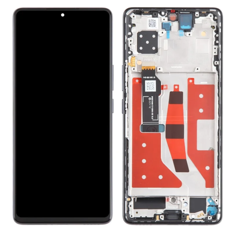 For Honor 80 GT 5G AGT-AN00 OEM Grade S AMOLED Screen and Digitizer Assembly + Frame (Without Logo) - Black-Cellmalls