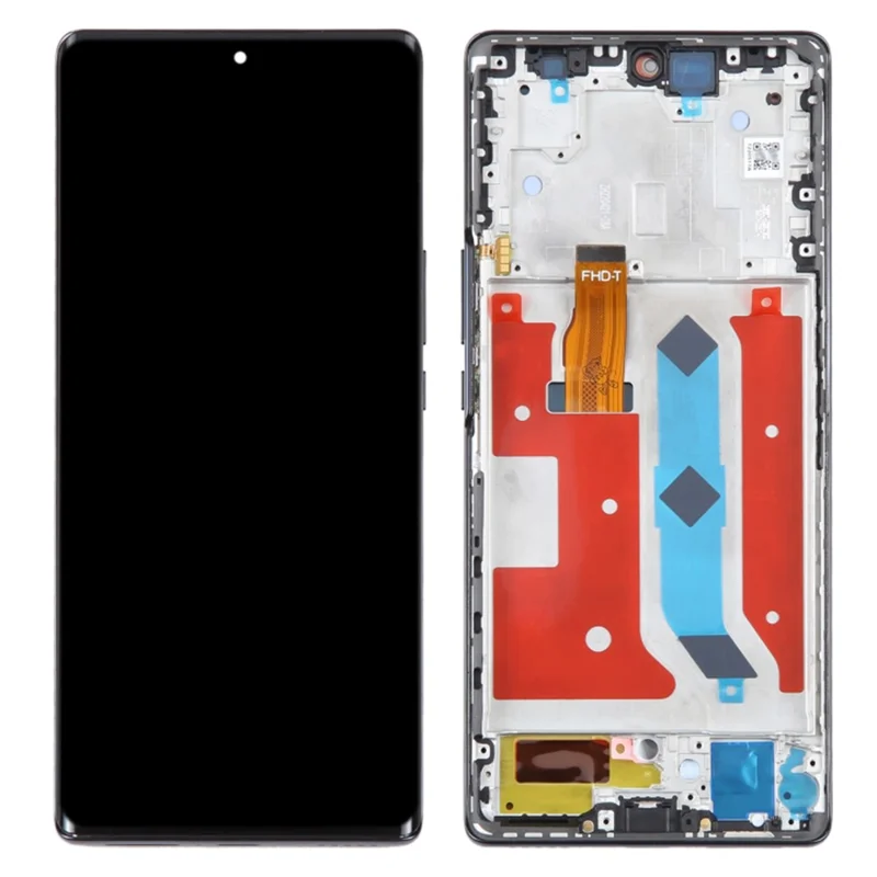 For Honor 60 SE GIA-AN00 OEM Grade S OLED Screen and Digitizer Assembly + Frame (Without Logo) - Black-Cellmalls