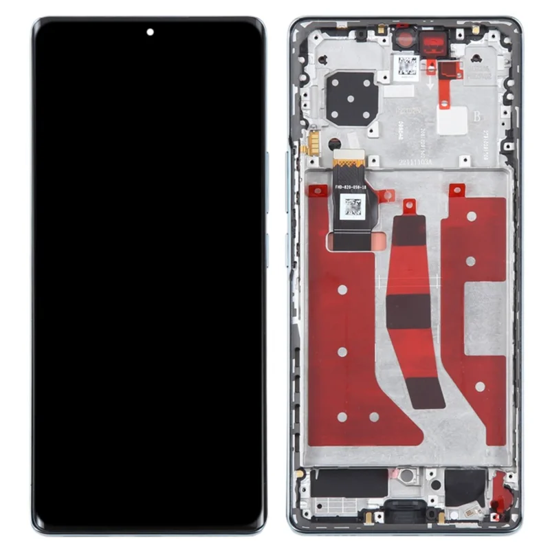 For Honor 80 5G ANN-AN00 OEM Grade S OLED Screen and Digitizer Assembly + Frame (Without Logo) - Black-Cellmalls