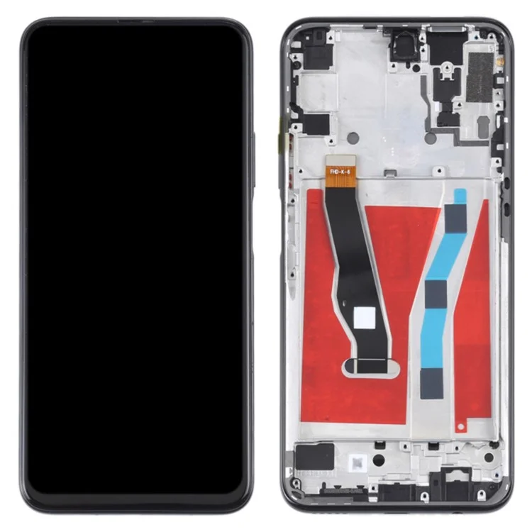 For Honor 9X Pro HLK-L41, HLK-L42 (International), HLK-AL10, HLK-TL10 (China) LCD Screen and Digitizer Assembly + Frame Replacement Part (COG) (Grade C, without Logo) - Midnight Black-Cellmalls