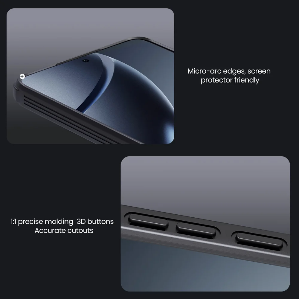 NILLKIN Camshield Pro Series for Xiaomi 14T Case PC+TPU Slide Camera Lid Phone Cover - Black-Cellmalls