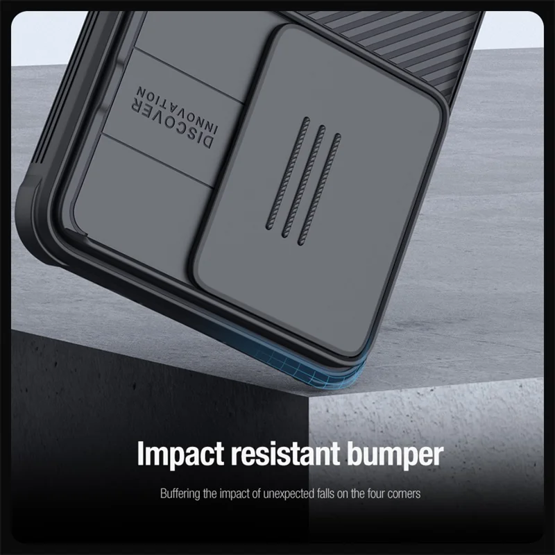 NILLKIN Camshield Pro Series for Xiaomi Redmi Turbo 3 5G / Poco F6 5G Case PC+TPU Slide Camera Lid Phone Cover - Black-Cellmalls