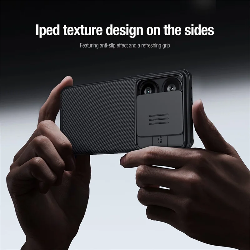 NILLKIN Camshield Pro Series for Xiaomi Redmi Turbo 3 5G / Poco F6 5G Case PC+TPU Slide Camera Lid Phone Cover - Black-Cellmalls