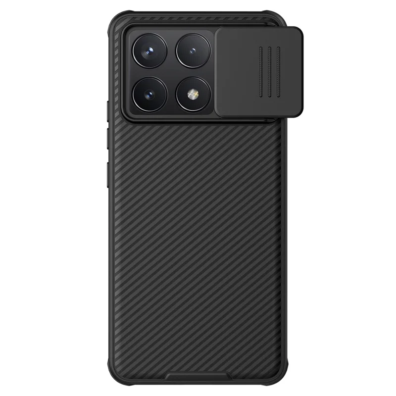 NILLKIN Camshield Pro Series For Xiaomi Poco F6 Pro 5G / Redmi K70 5G / K70 Pro 5G Phone Case Slide Camera Protection - Black-Cellmalls