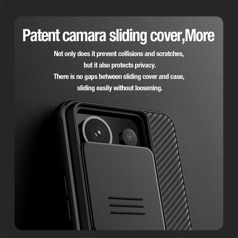 NILLKIN Camshield Pro Series For Xiaomi Redmi Note 13 Pro 5G / Poco X6 5G Phone Case Cover Lens Privacy Protection - Green-Cellmalls