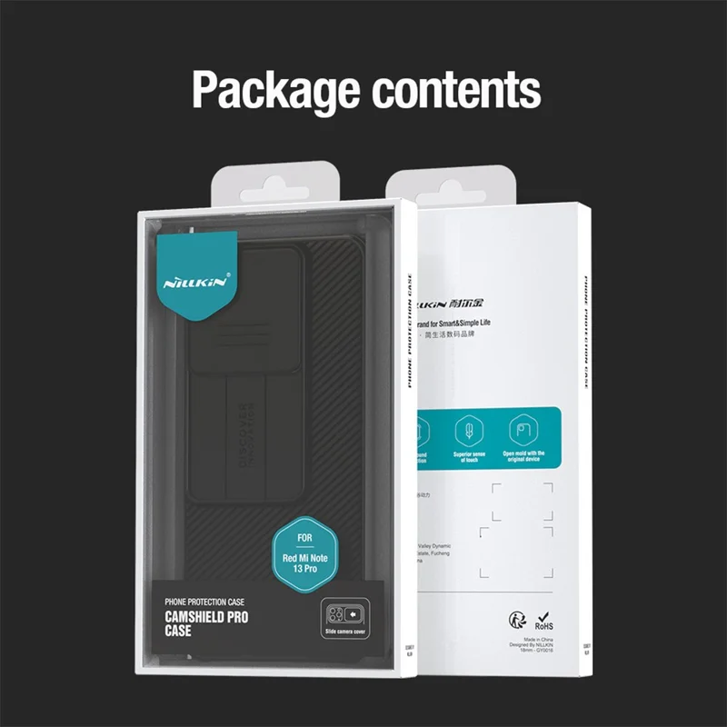 NILLKIN Camshield Pro Series For Xiaomi Redmi Note 13 Pro 5G / Poco X6 5G Phone Case Cover Lens Privacy Protection - Green-Cellmalls