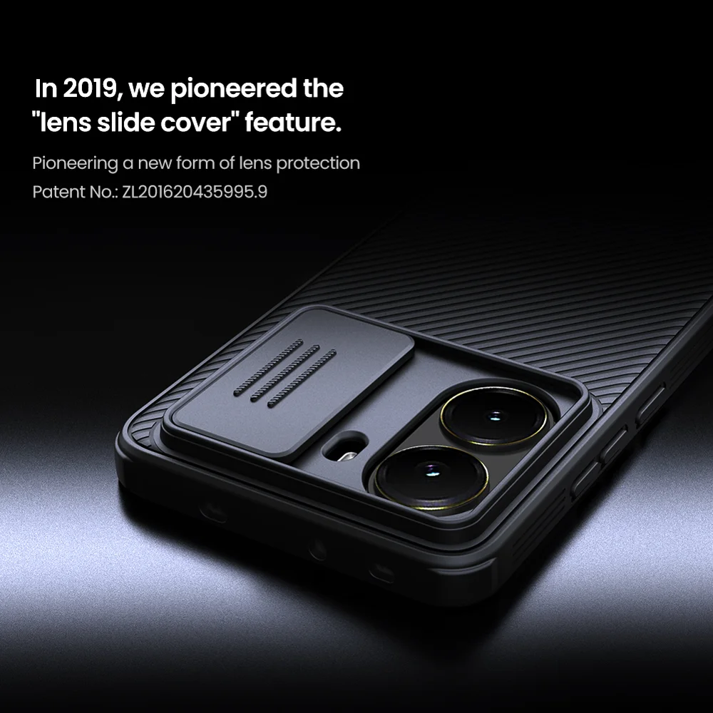 NILLKIN Camshield Pro Series for Xiaomi Poco X7 Pro 5G Case PC + TPU Slide Camera Lid Phone Cover - Black-Cellmalls
