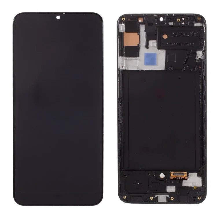 LCD Screen and Digitizer Assembly + Frame Replacement (Without Logo) (TFT Edition, without Fingerprint Function) for Samsung Galaxy A30s SM-A307 - Black-Cellmalls