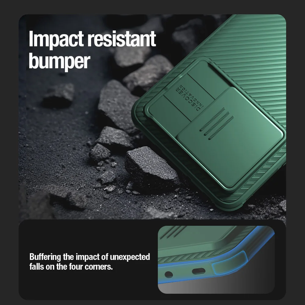 NILLKIN CamShield Pro Series For Xiaomi Redmi K60 Ultra / 13T / 13T Pro Case Slide Camera Shield PC+TPU Cellphone Cover - Black-Cellmalls