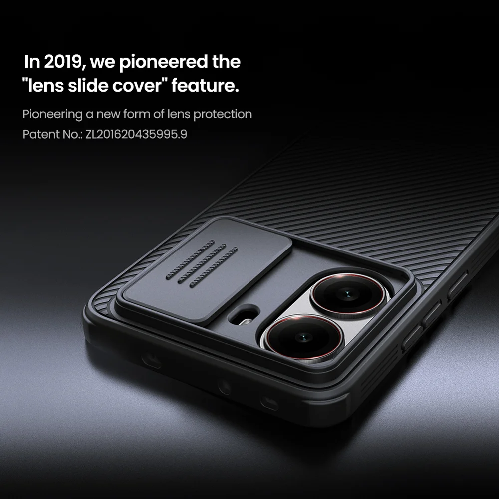 NILLKIN Camshield Pro Series for Xiaomi Redmi Turbo 4 5G Case PC + TPU Slide Camera Lid Phone Cover - Black-Cellmalls