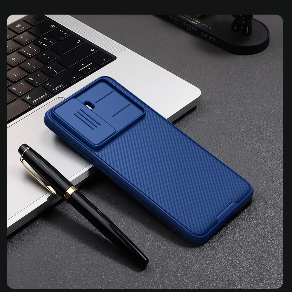 NILLKIN Camshield Pro Series for Xiaomi Redmi Turbo 4 5G Case PC + TPU Slide Camera Lid Phone Cover - Black-Cellmalls