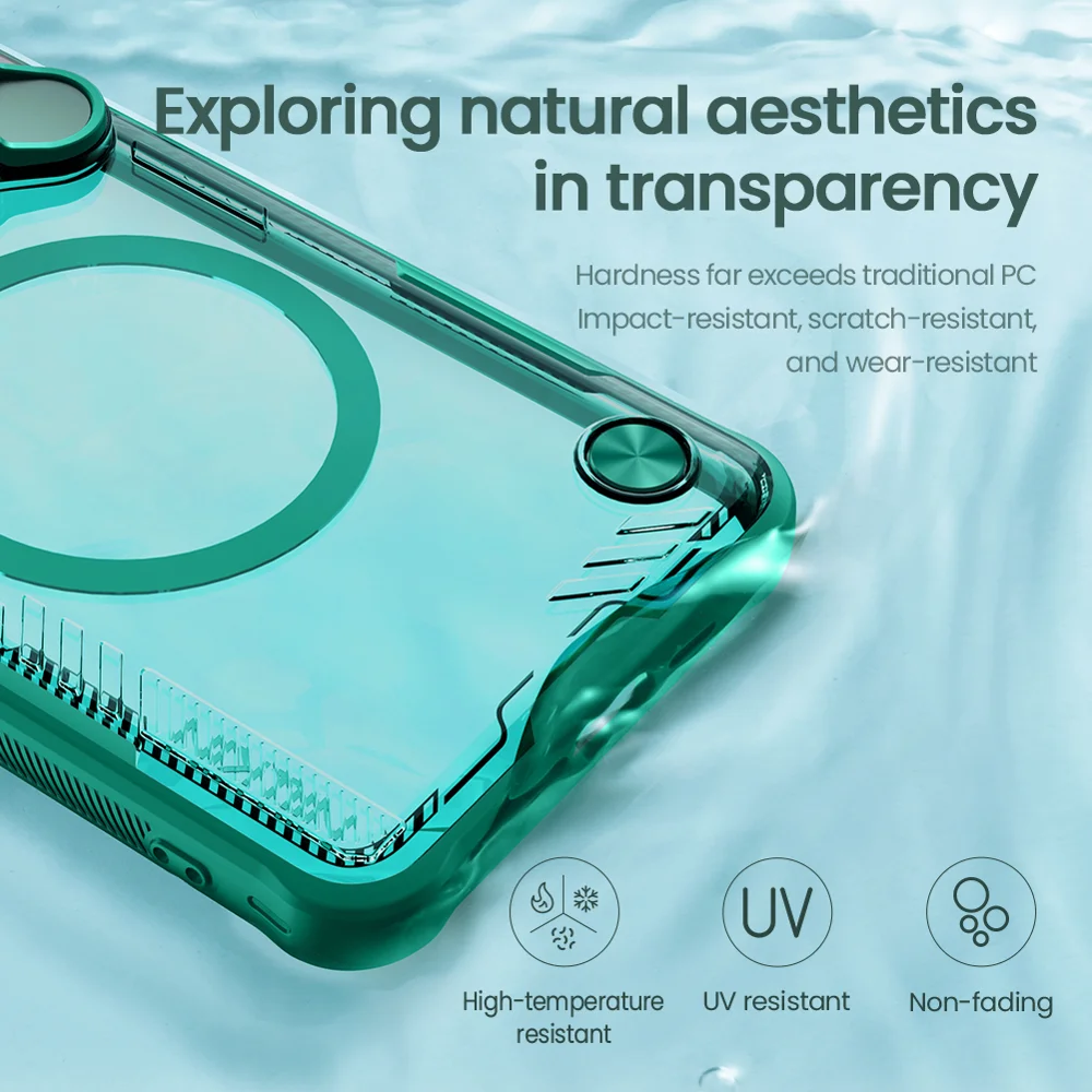 NILLKIN Iceblade Prop For Xiaomi 15 Ultra Case Compatible with MagSafe Lens Cover Kickstand PC + TPU Phone Cover - Green-Cellmalls