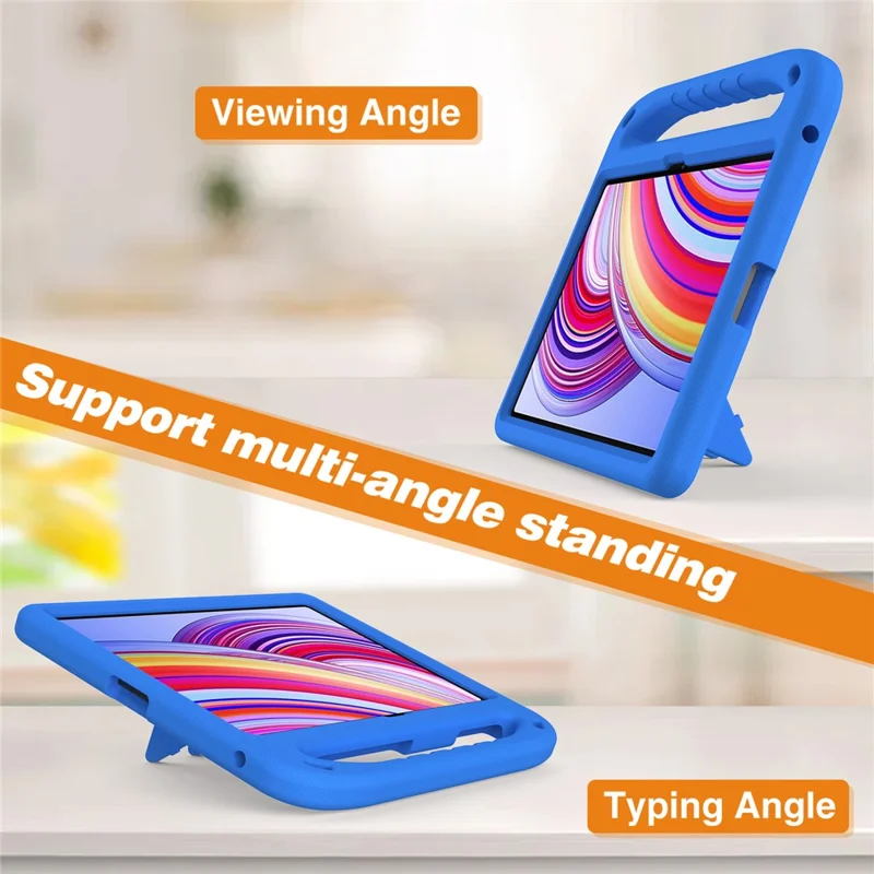 For Xiaomi Redmi Pad Pro / Redmi Pad Pro 5G / Poco Pad EVA Case Hand Grip Kickstand Tablet Cover Wholesale - Blue-Cellmalls