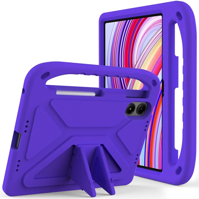 For Xiaomi Redmi Pad Pro / Redmi Pad Pro 5G / Poco Pad EVA Case Hand Grip Kickstand Tablet Cover Wholesale - Blue-Cellmalls